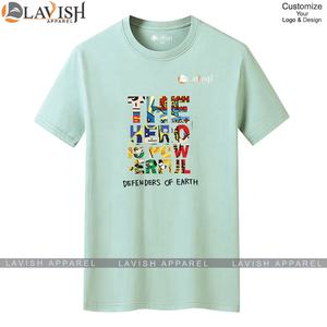 T-shirt à manches courtes 100% coton pour hommes personnalisés en gros Vêtements somptueux avec impression numérique Logo personnalisé - Product Image 4