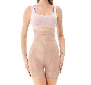 Shorts sculptants taille haute sans coutures pour femme, respirants, en tricot de spandex et nylon, couleur unie, style club sexy, coupe ajustée - Product Image 3