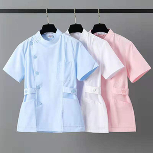 Blusa de Uniforme Médico de Algodón Blanco para Hombre con Bolsillo para Uso Hospitalario - Product Image 5