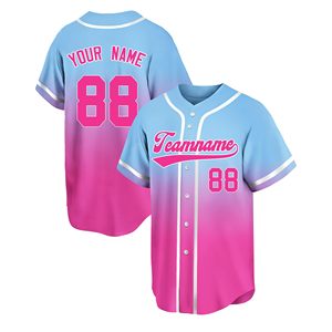 Camiseta de Béisbol Personalizada al por Mayor de Alta Calidad y Bajo Precio, Cosida para Equipos, Impresa con el Nombre de Todos los Jugadores, 100% Poliéster Antibacteriano - Product Image 1