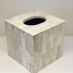 Porta pañuelos de lujo con incrustaciones de hueso para decoración de mesa - Product Image 2