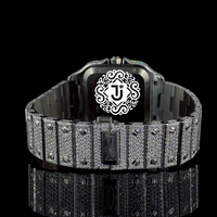 Montre Moissanite Diamant Or et Or Rose de Qualité Exceptionnelle, Sertie de Pierres, Idéale pour les Boutiques de Mode, Cadeaux et Revente, Disponible à la Vente