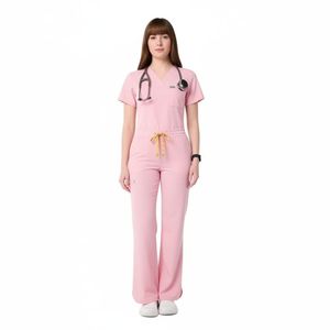 Custom Design <b>Nurse</b> <b>Scrubs</b> Set Breathable Medical Uniform Comfortable Hospital Workwear OEM Wholesale Supplier hospital uniform - Product Image 3