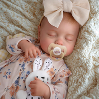 Poupée Reborn Bébé Fille Lucy de 20'' pour Nouveau-né, Mini Jouet Doux, Corps en Tissu, Cadeau d'Anniversaire, Faible MOQ, Vente en Gros