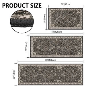 Set di 3 Tappeti Lavabili Boho Antiscivolo per Cucina, Lavanderia e Ingresso - Product Image 6