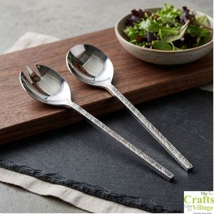 Cuillère à salade en acier inoxydable, fourchette à pâtes, fourchette à salade, cuillère de service, serveur à salade - Product Image 3