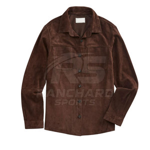 Modern <b>Mens</b> <b>Suede</b> Leather <b>Jacket</b> Premium Casual Slim Fit Soft Genuine Leather Streetwear Style - Product Image 2