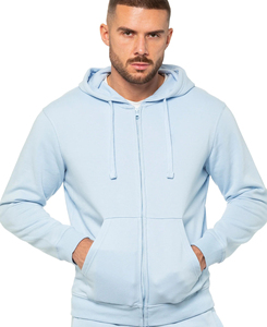 Sudadera con capucha de forro polar de alta calidad para mujer, color azul claro, con cremallera, manga larga, corte regular, para verano - Product Image 5