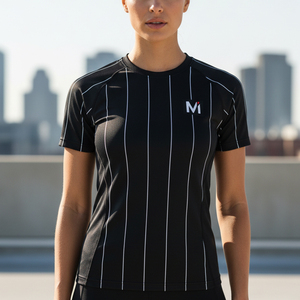 Vêtements de sport, t-shirt de compression sublimé, coupe ajustée, haut de gamme pour hommes, musculation, impression haute densité, vêtements de fitness - Product Image 6