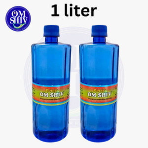 Om Shiv Transformer Starter Oil 1 Liter Blue Bottle Insulating Oil for Electrical Transformers and Starter Equipment - Product Image 1