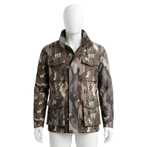 Combinaisons de chasse au gibier d'eau pour hommes, personnalisables, chaudes, coupe-vent, camouflage numérique orange forêt, légères et entièrement respirantes - Product Image 1