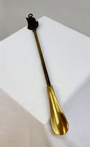 Chausse-pied classique en laiton robuste, finition polie, prise en main confortable, outil d'aide à l'enfilage des chaussures pour hommes, femmes et seniors - Product Image 4