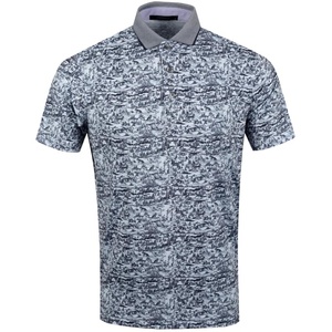 Chemise à manches courtes pour homme avec logo sur le devant, style décontracté, coupe classique, respirante, séchage rapide, tissu tricoté 100% polyester - Product Image 1