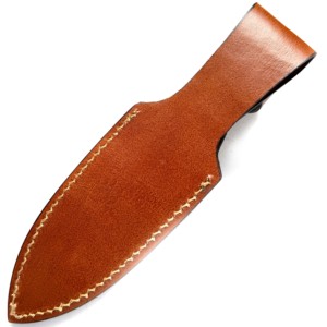 Funda de cuero pintada a mano de alta calidad, hecha en fábrica, para cuchillos de hoja fija. - Product Image 2