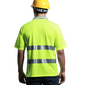 High Visibility Reflective Eco-Friendly Breathable <b>Canvas</b> for Shirt Safety Workwear Lightweight Industrial Uniform for Men - Product Image 2