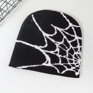 Casquette en laine personnalisée avec logo 2026 |   Imprimé intégral Plain Spider Coupe classique |   Bonnet d'hiver unisexe doux OEM - Product Image 4