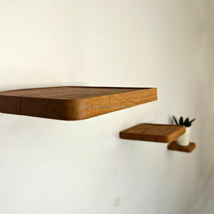 Étagère flottante en bois de chêne massif, étagère murale en bois pour plantes d'intérieur, décoration de la maison - Product Image 2