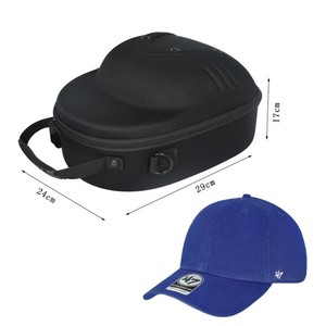 Organisateur de chapeaux de voyage portable personnalisé à coque rigide, étui à fermeture éclair pour casquettes de baseball - Product Image 1