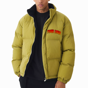 Chaqueta Acolchada Personalizada para Hombre, Abrigo Grueso de Invierno, Impermeable, Cortavientos, Corte Holgado, Estilo Urbano - Product Image 1