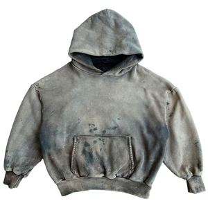 Sweat à capuche vintage Raf Raf pour homme – Molleton de coton épais, effet délavé à l'acide - Product Image 4