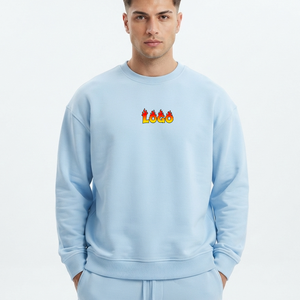 Sudadera Lisa Personalizada al por Mayor OEM, 470 g/m², 100% Algodón, Cuello Redondo, Sudadera Unisex de Felpa para Otoño - Product Image 4