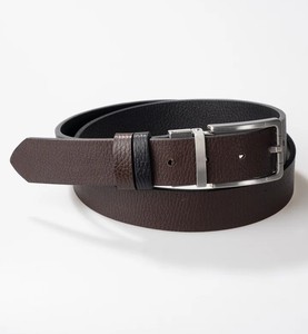 Cinturones Reversibles de Cuero Genuino para Hombre, Modernos y Formales, Cinturones Perforados Elegantes de Doble Cara para Jeans, Venta al Por Mayor con Logotipo Personalizado - Product Image 1