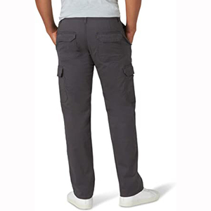 Pantalon cargo classique décontracté pour homme, coupe droite, tissu 100% coton durable, imperméable, respirant, ample, avec plusieurs poches, pour le travail - Product Image 2