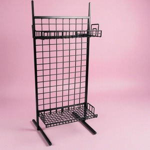 Metal Rotating <b>Hook</b> Japanese Style Foldable Step <b>Shelf</b> Display Stand 360 Removable Promotional Desktop Indoor Use Rack - Product Image 4