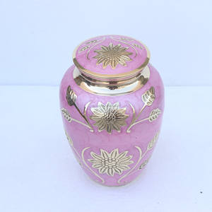 Urna de Cremación de Aluminio Personalizable Estilo Americano en Color Blanco Perla, Recipiente para Cenizas de Adultos, Recuerdo para Funerales, 10 Pulgadas - Product Image 2