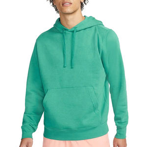 Sweat-shirt à capuche personnalisé pour homme, couleur unie, manches longues, en molleton avec cordon de serrage pour l'hiver - Product Image 1