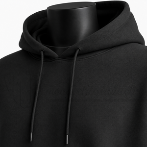 Sweat-shirt à capuche noir pour homme, coupe classique, en molleton de coton, style streetwear décontracté, pour l'automne - Product Image 6