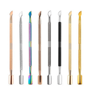 Juego de Empujadores de Cutículas de Acero Inoxidable de Doble Punta, Color Dorado, Herramienta de Manicura para Remover Piel Muerta, con Borde de Precisión, Reutilizable - Product Image 3