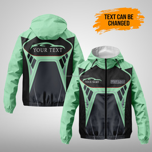 Custom OEM Service Hooded Winter Bomber Windbreaker Sublimation Zipper Soccer Team Training <b>Jacket</b> <b>Waterproof</b> Breathable 100% - Product Image 6