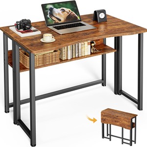 Escritorio Cuadrado Aqdus Saleem de Madera de Mango en Color Nogal Marrón con Cajones |   Muebles Artesanales al por Mayor - Product Image 6