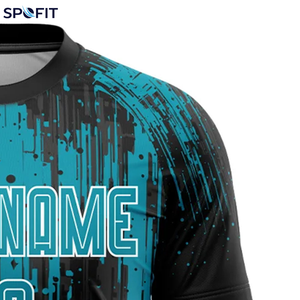 เสื้อฟุตบอลคอกลมแขนสั้นแบบสั่งทำพิเศษ ดีไซน์ตามสั่ง บริการ OEM สินค้ามาใหม่ MOQ ต่ำ - Product Image 4