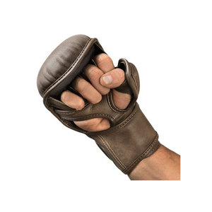 Cowhide Leather Shock Absorbing MMA Grappling <b>Gloves</b> Eco-Friendly PU Leather Half Finger MMA <b>Gloves</b> - Product Image 6