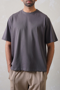 เสื้อยืดลำลองผู้ชายคุณภาพพรีเมียม ราคาประหยัด ผ้าฝ้ายผสมใยไผ่ 100% ทรงหลวม ไม่หด คอกลม แขนสั้น ระบายอากาศได้ดี - Product Image 4