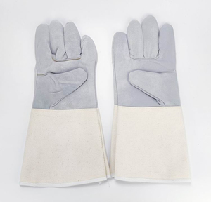 Meilleurs gants de sécurité ventilés et protecteurs pour l'apiculture, en cuir de chèvre antidérapant avec revers en toile - Gants Sunny - Product Image 4
