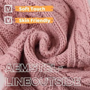 Soft-Touch Acrylic Unisex Knitted Scarf - Warm Winter Muffler - Custom Logo Ribbed Knit Comfort <b>Neck</b> <b>Wrap</b> - Product Image 5