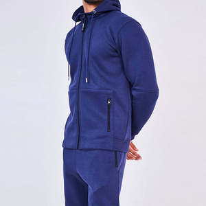 Survêtements en molleton pour hommes à manches longues personnalisés avec poche sur la manche, survêtements respirants surdimensionnés - Product Image 3