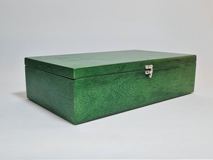 Caja Organizadora Decorativa de Madera Verde, Perfecta para Almacenamiento en la Mesa, Decoración del Hogar y Objetos Personales - Product Image 1