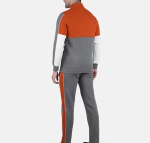 Wholesale 2026 Custom Logo Casual Solid Cotton Outdoor Sport Men's 2-Piece Sportswear Tracksuit Set with Hoodie - Product Image 2