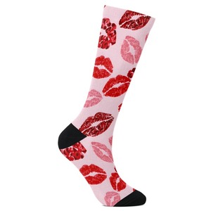 Chaussettes de sport respirantes à motif uni, imprimées par transfert thermique, en polyester/nylon, séchage rapide, pour adultes, été - Product Image 2