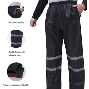 Combinaison de pluie réfléchissante en tissu Oxford haute densité, vêtements de travail imperméables, USA Europe, combinaison de pluie professionnelle pour l'extérieur, enduite de PU - Product Image 5