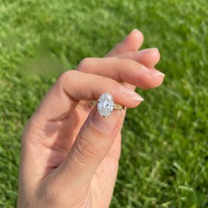 Anillo de Plata de Ley 925 con Moissanita de Diseño, Corte Brillante, Elegante, Joyería de Moda Hip Hop, Regalo para Mujer, Engaste de Puntas - Product Image 5