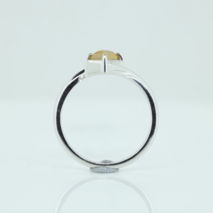 Anillo de Plata de Ley 925, Estilo Clásico, Corte Rectangular, con Piedra Preciosa de Citrino, para Boda, Compromiso, Aniversario, Fiesta, Regalo - Product Image 6