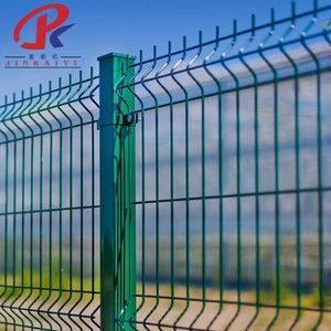 Hiện Đại Cong Trang Trí Kim Loại Hàng Rào Lưới Sốc Hấp Thụ Thời Tiết Rustproof PVC Lớp Phủ Plaza Màu Xanh Lá Cây Cho Khu Dân Cư Bãi - Product Image 6