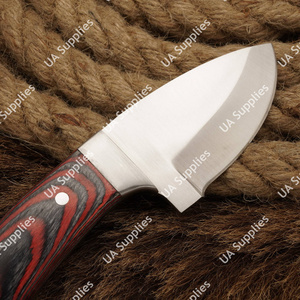 Couteau utilitaire EDC multi-usage de 6 pouces en acier Damas de haute qualité, avec poignée en bois Pakka et lame fixe à pointe tombante, idéal pour le camping et le bricolage (DIY) - Product Image 3