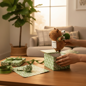 Coffret Cadeau Capybara Tressé Fait Main pour Décoration de Bureau et Breloque de Sac à Dos – Cadeau Idéal pour Personnes Âgées - Product Image 3