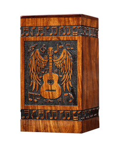 Urnas de Madera para Adultos, Urna Funeraria Artesanal de Madera Pulida, Urna para Entierro a Bajo Precio - Product Image 1